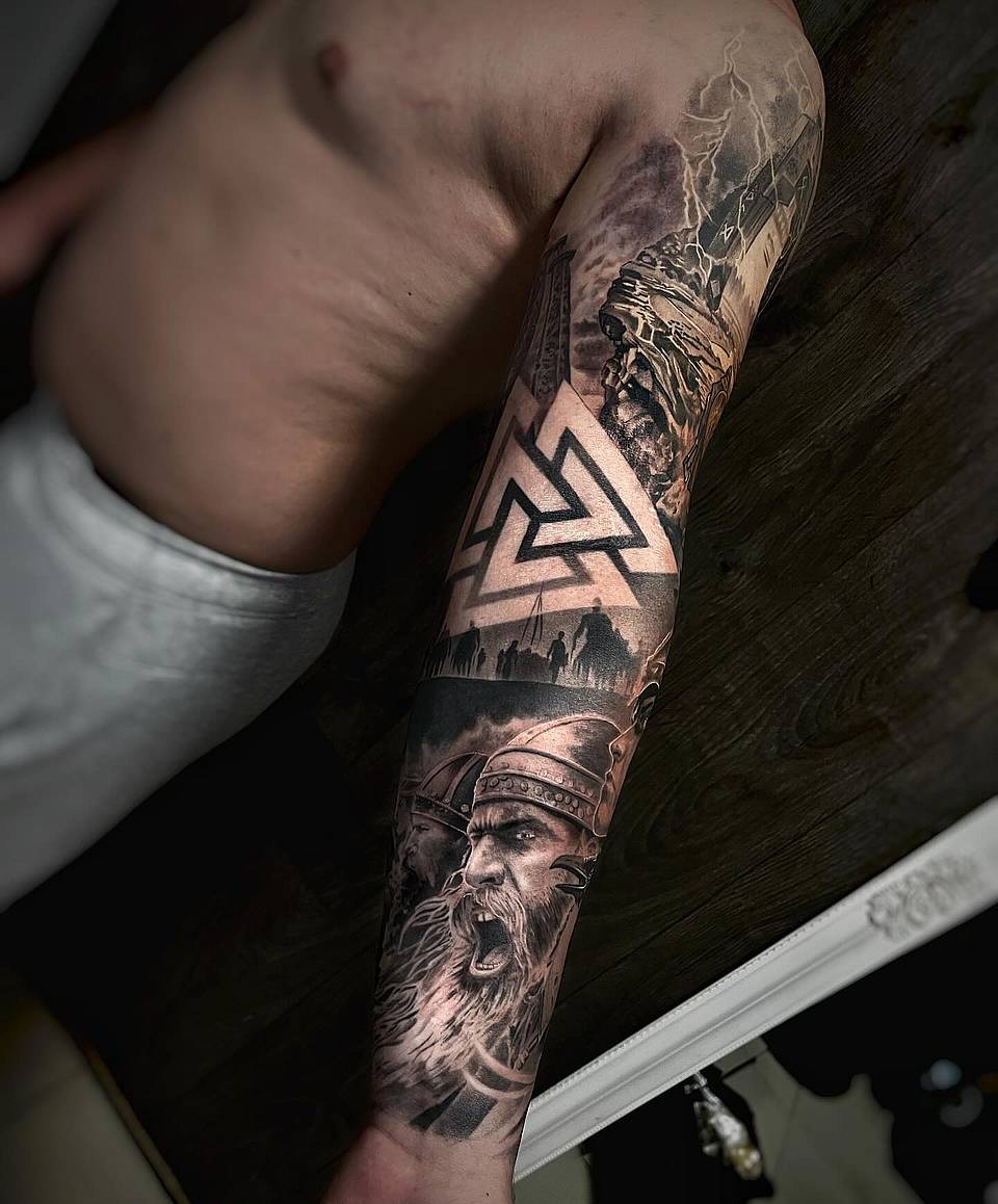 Valknut Storm: Viking Saga Sleeve