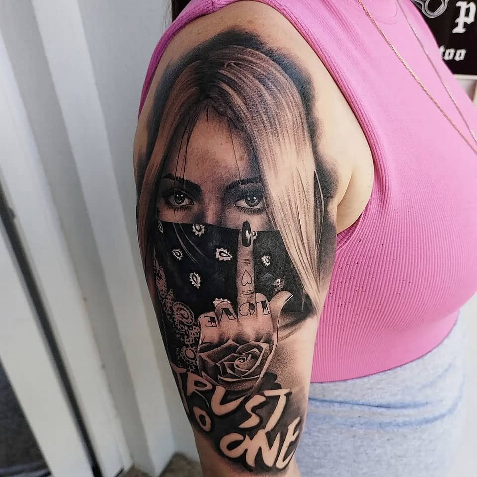 Veiled Rebel Portrait