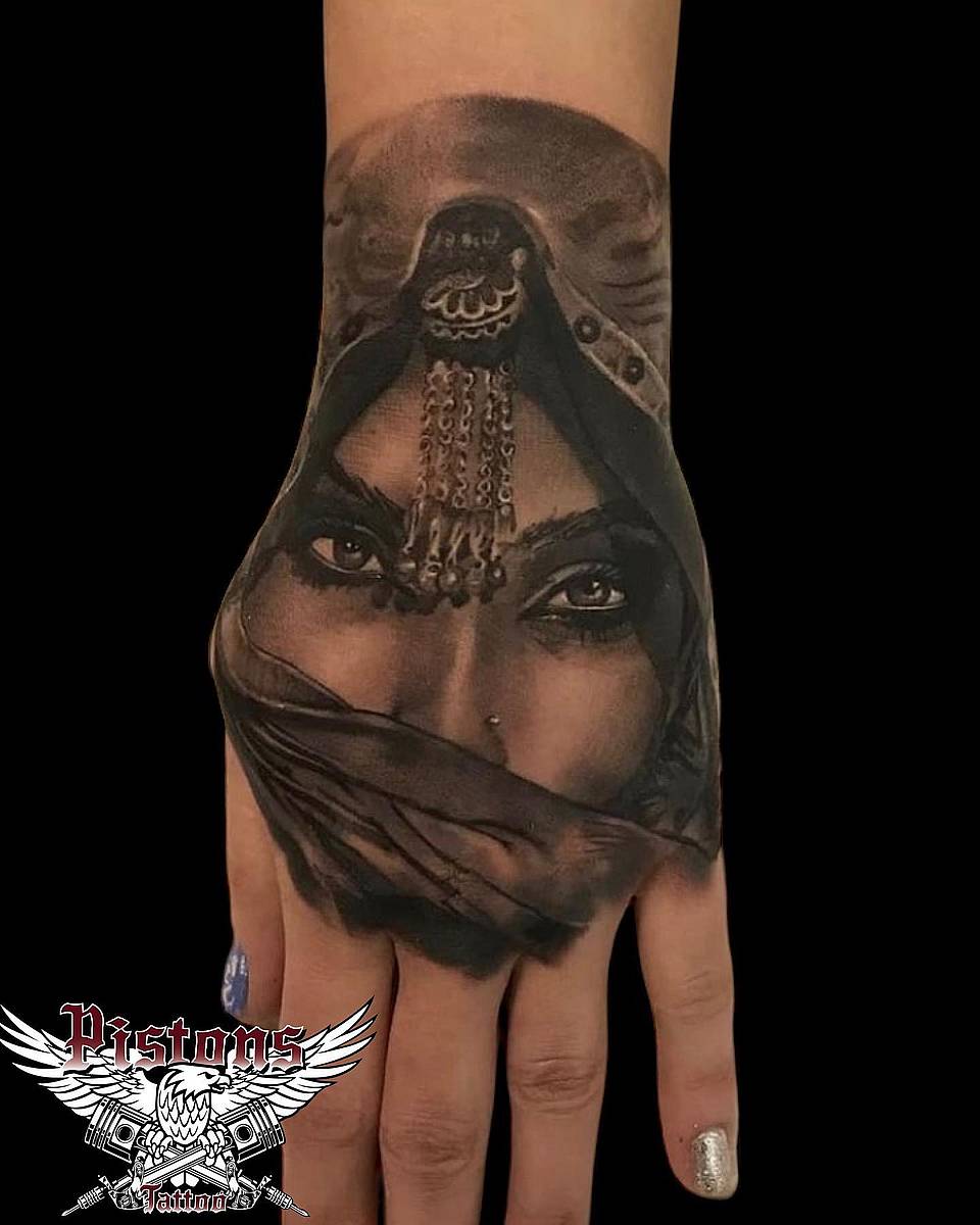 Veiled Woman Portrait