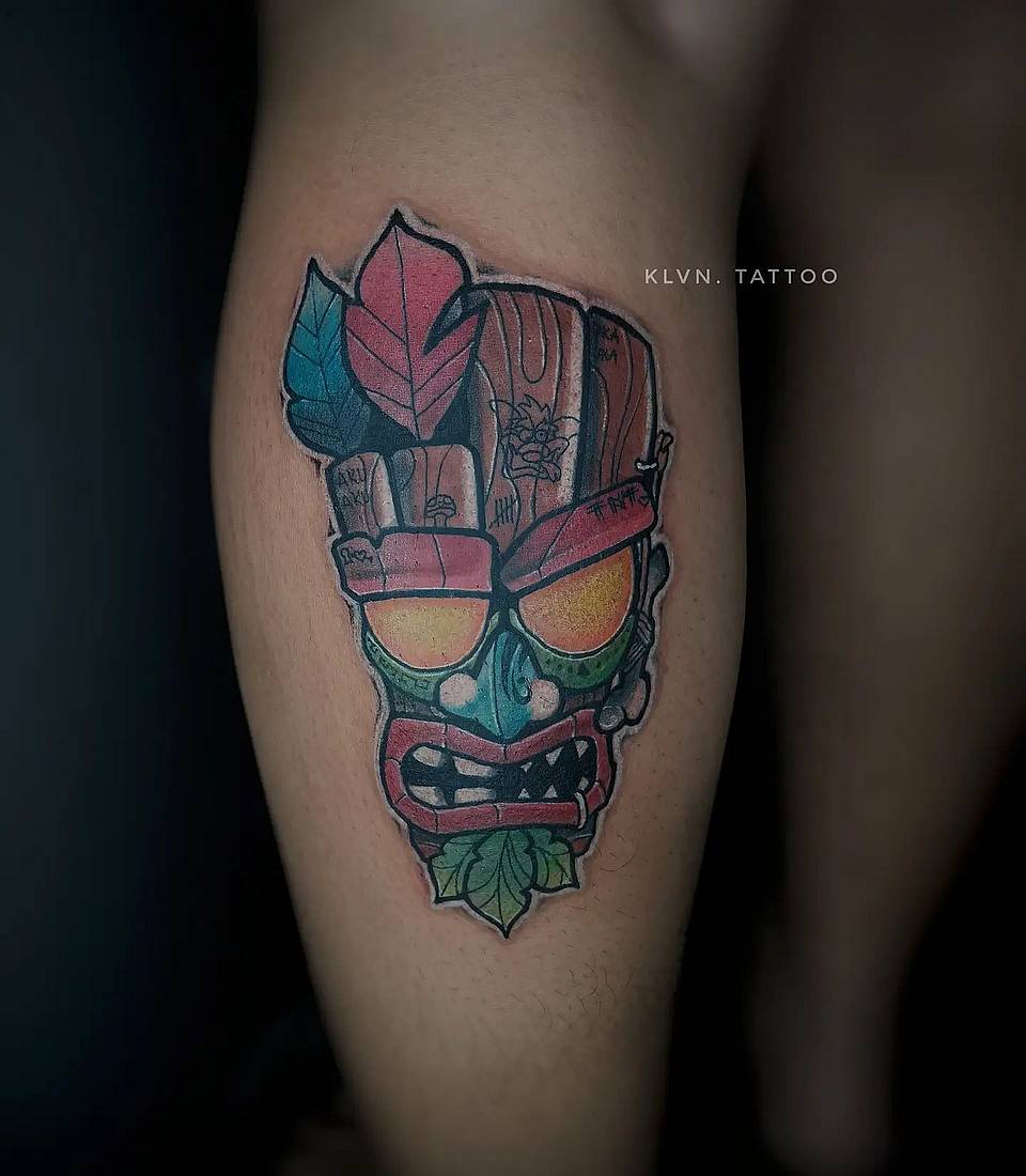 Vibrant Tiki Mask