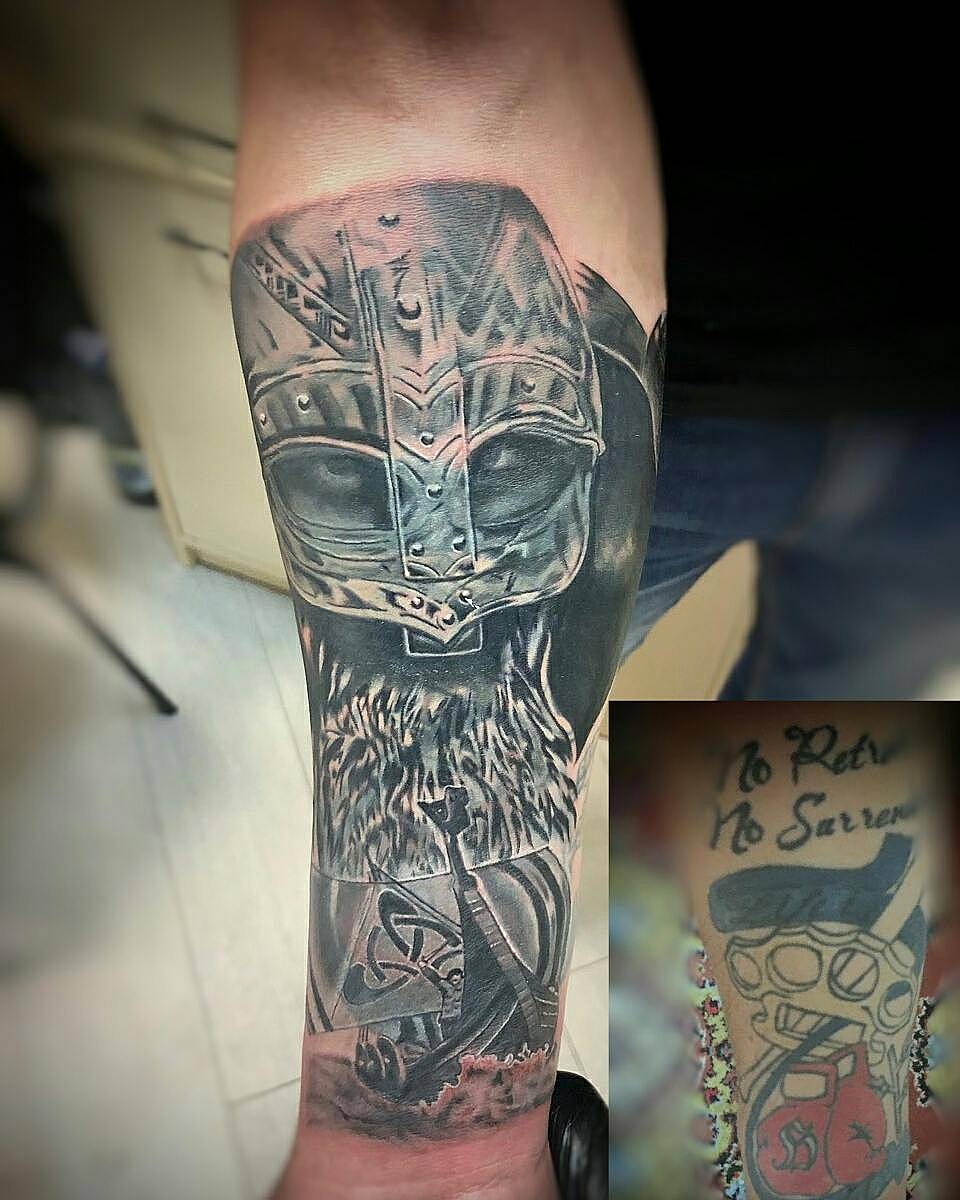 Viking Helm and Longship