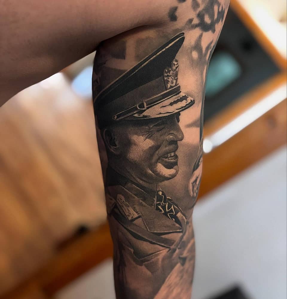 Vintage Military Officer Portrait