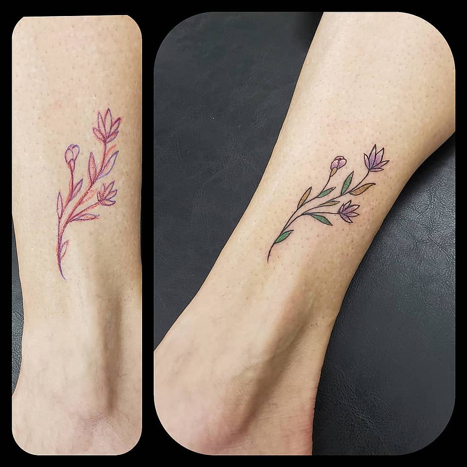 Violet Wildflower Sprig