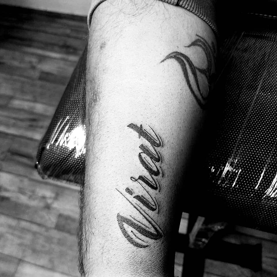 Virat Cursive Tribute
