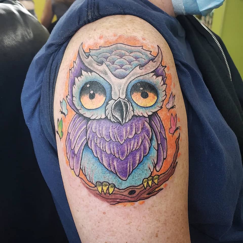 Vivid Night Watcher Owl