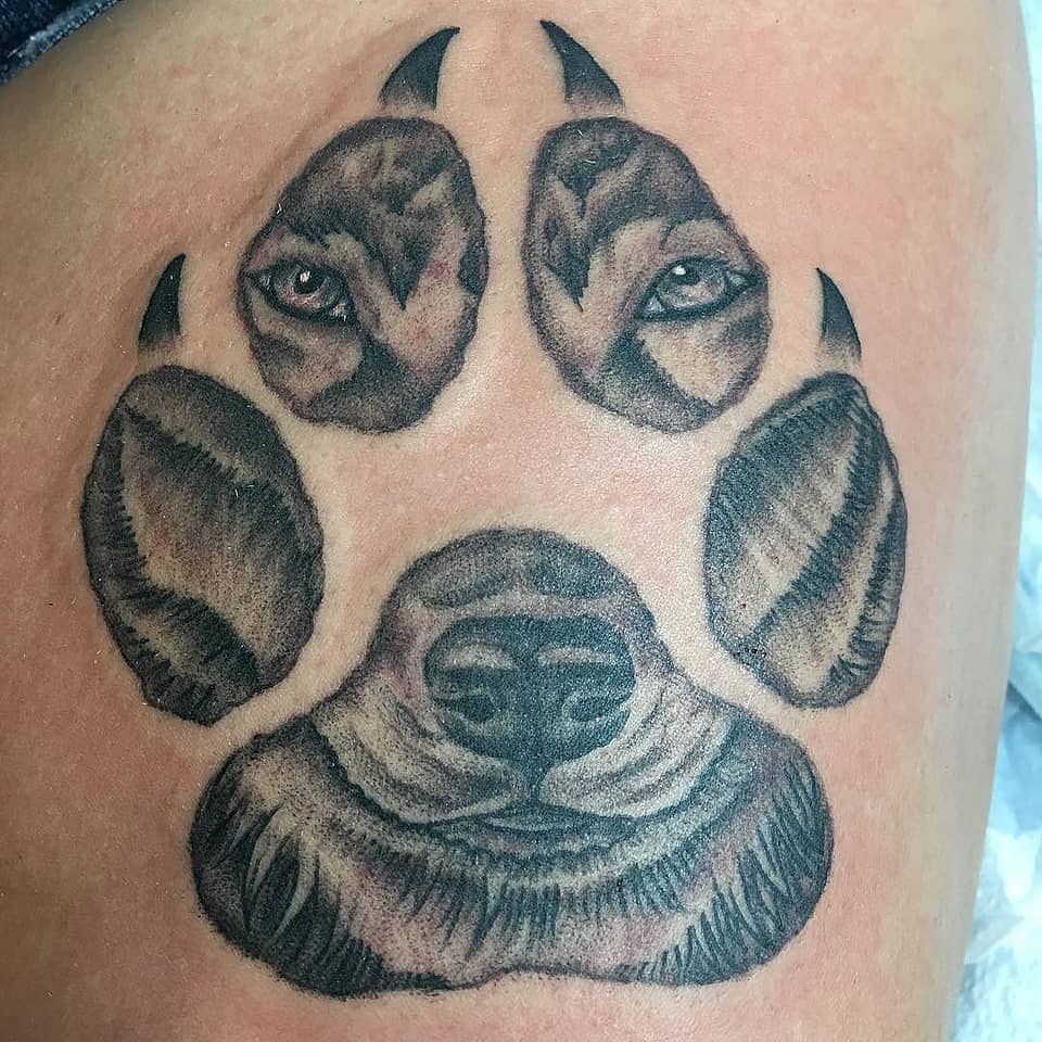 Watchful Paw Portrait