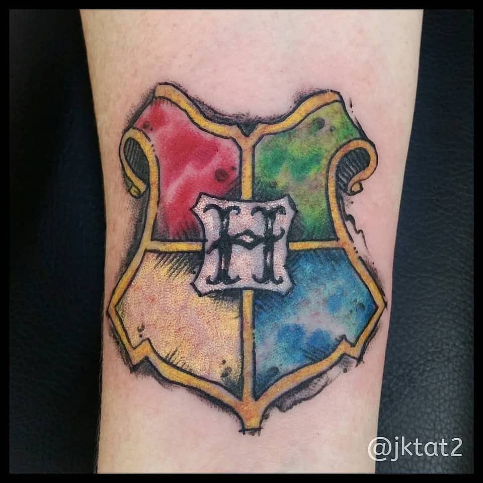 Watercolor Hogwarts Crest