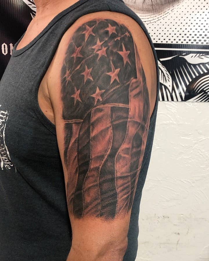 Waving Stars and Stripes