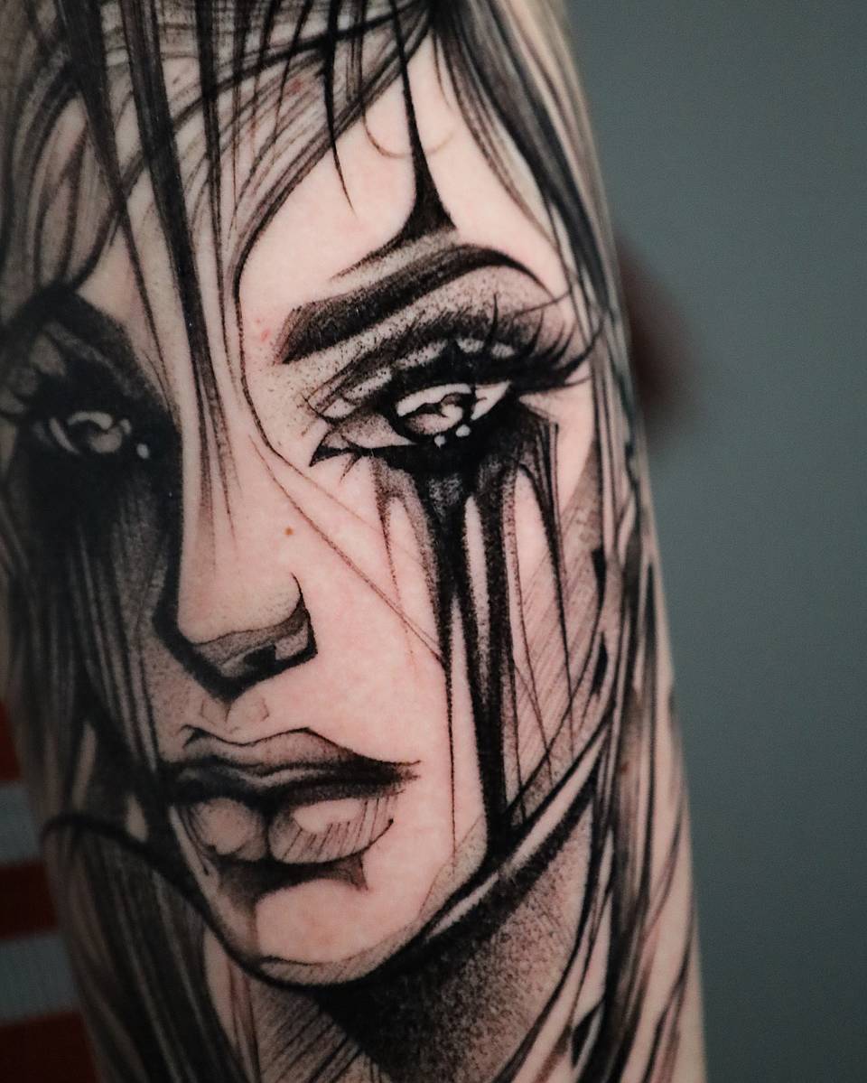 Weeping Ink Portrait