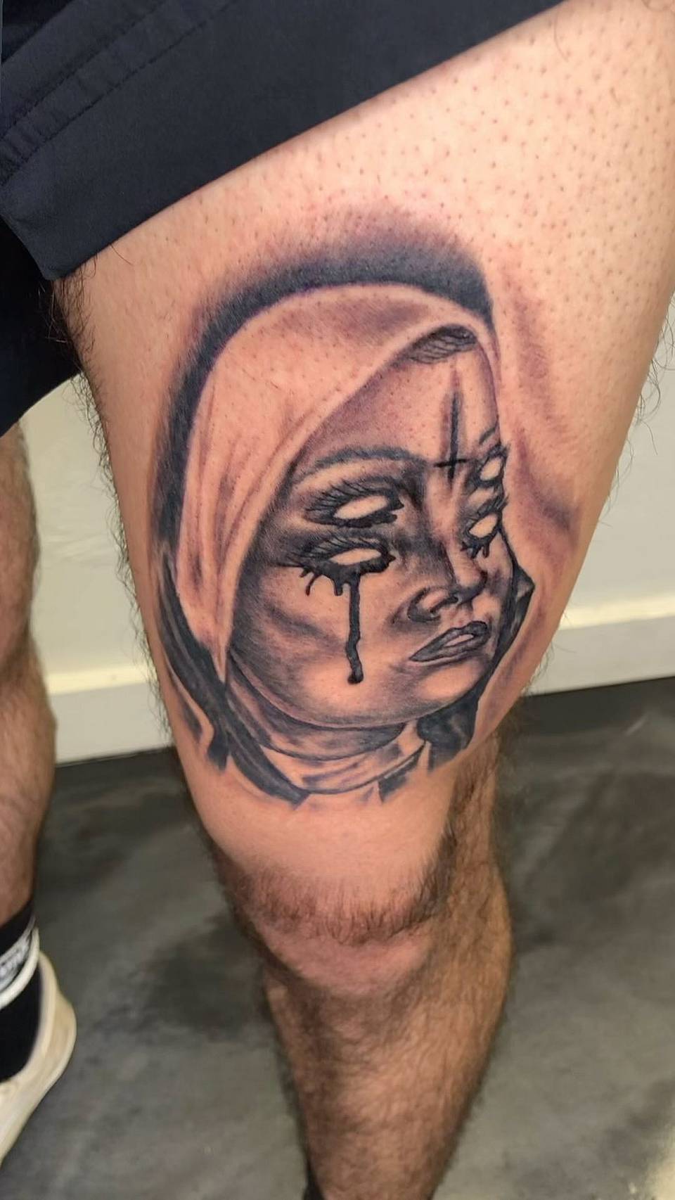 Weeping Nun Portrait