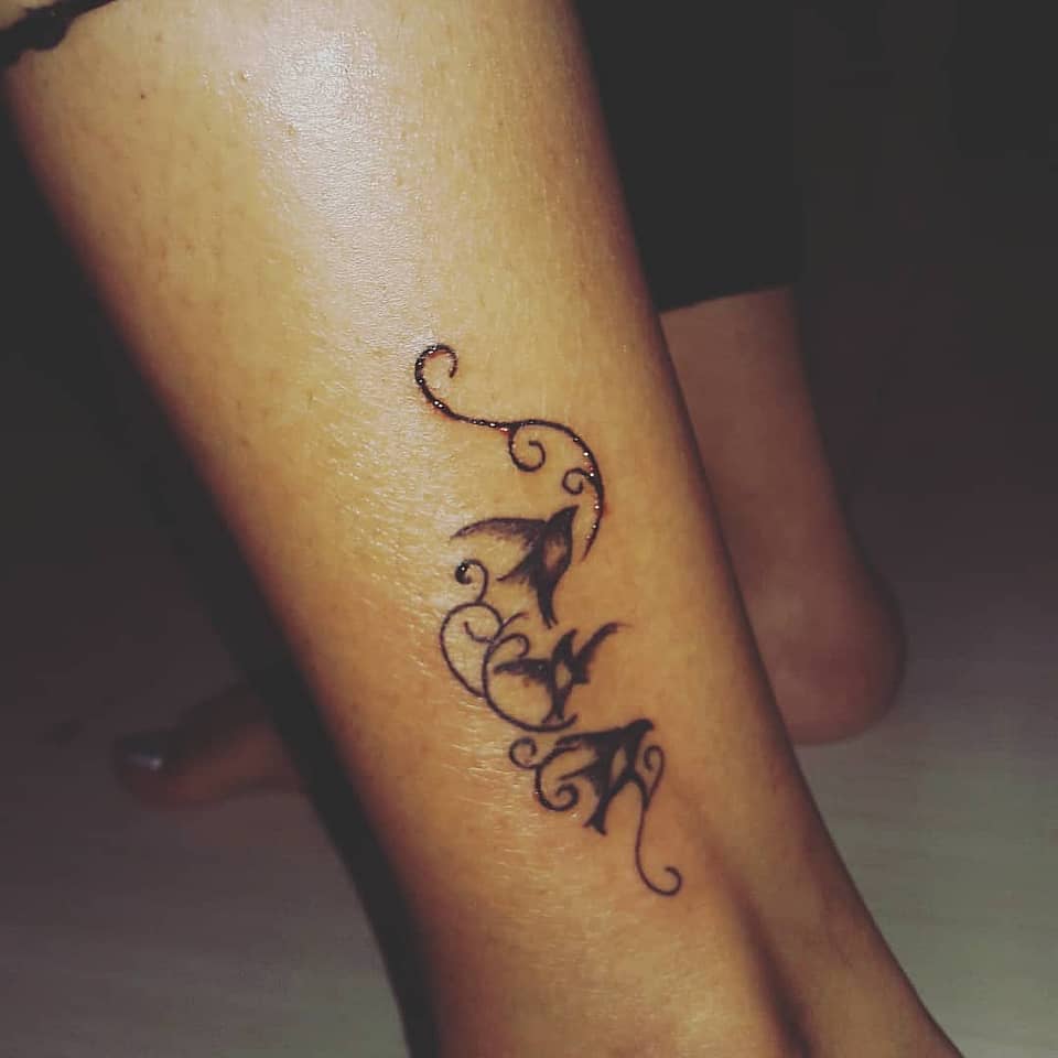 Whirling Birds and Vines