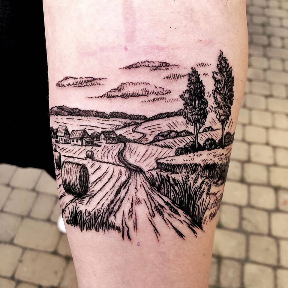 Winding Country Lane