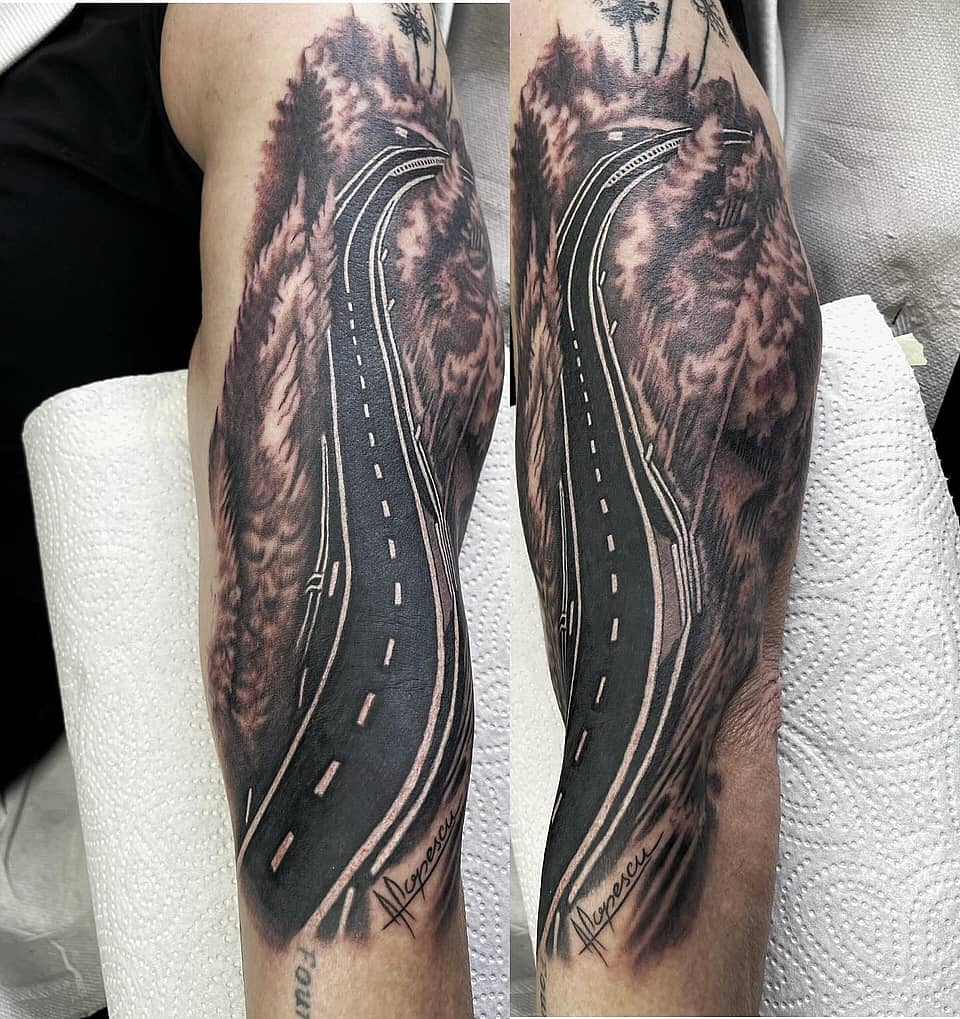 Winding Road Journey