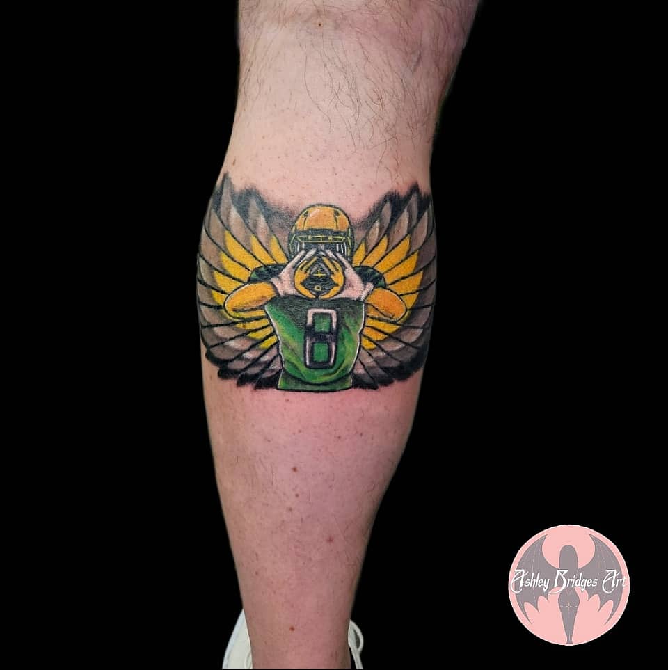 Winged Football Player No. 8