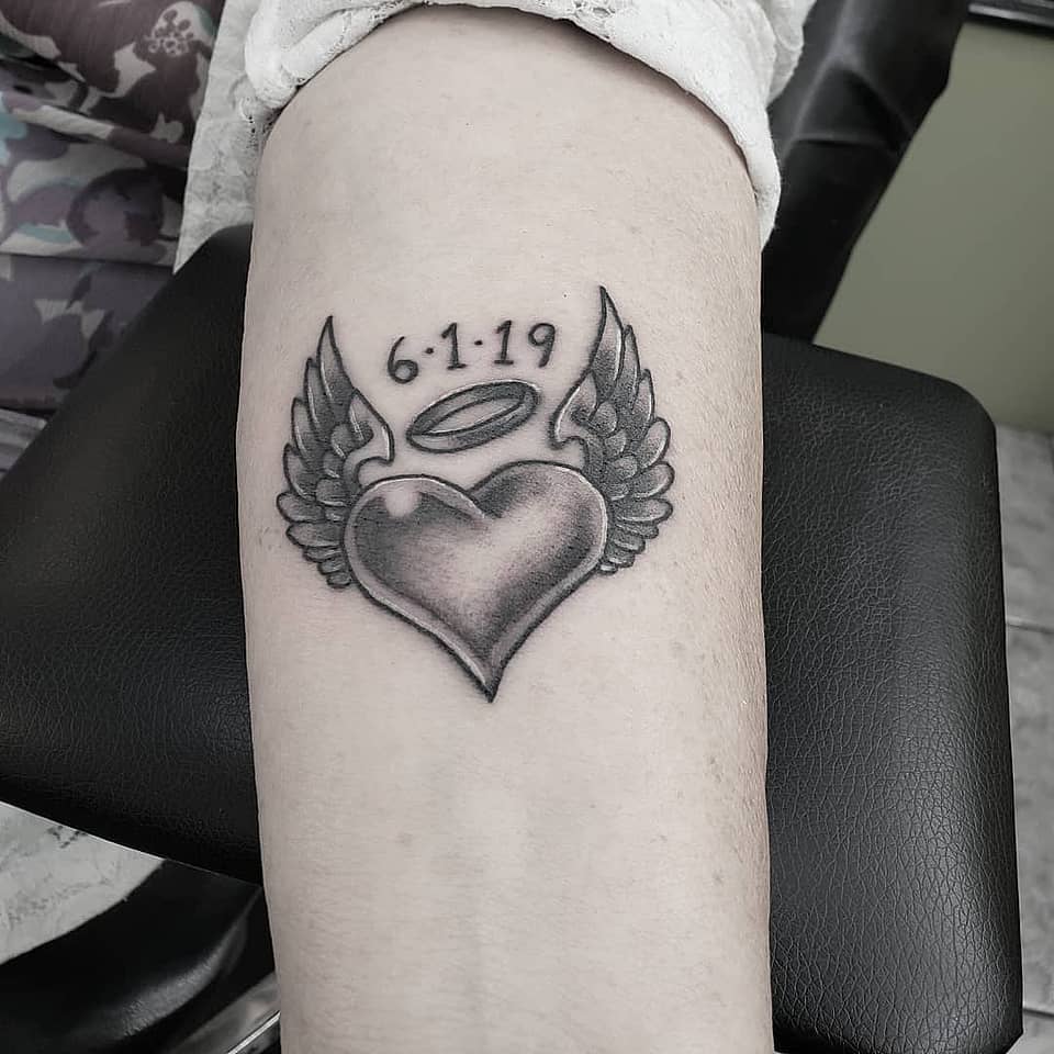 Winged Heart Halo Memorial