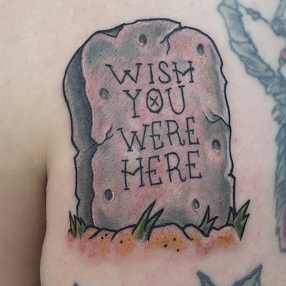 Wish You Were Here Headstone
