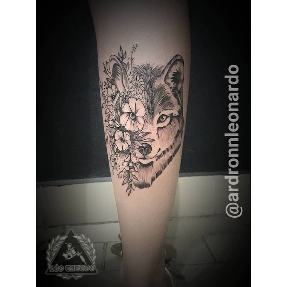 Wolf and Blossoms