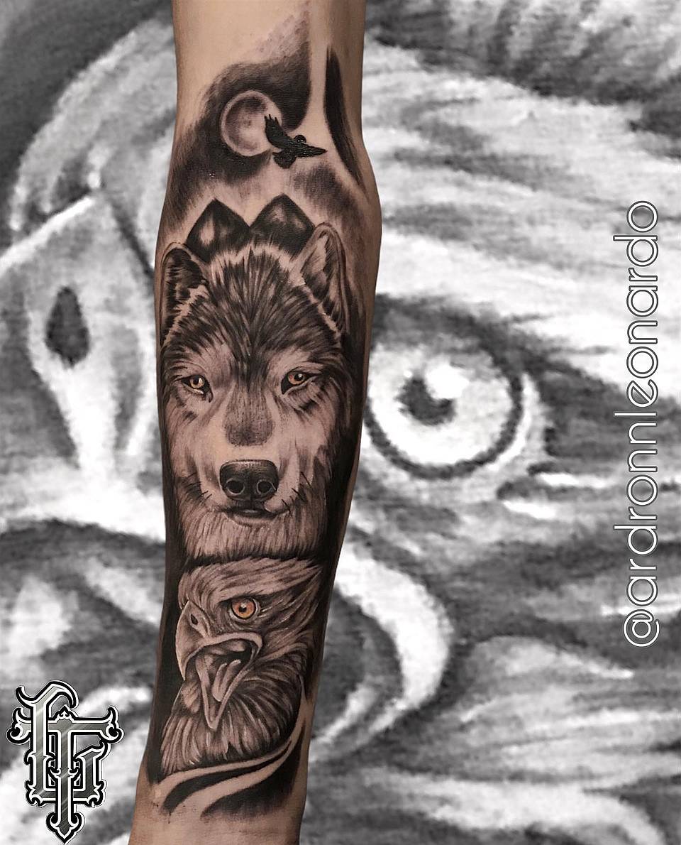 Wolf and Eagle Totem