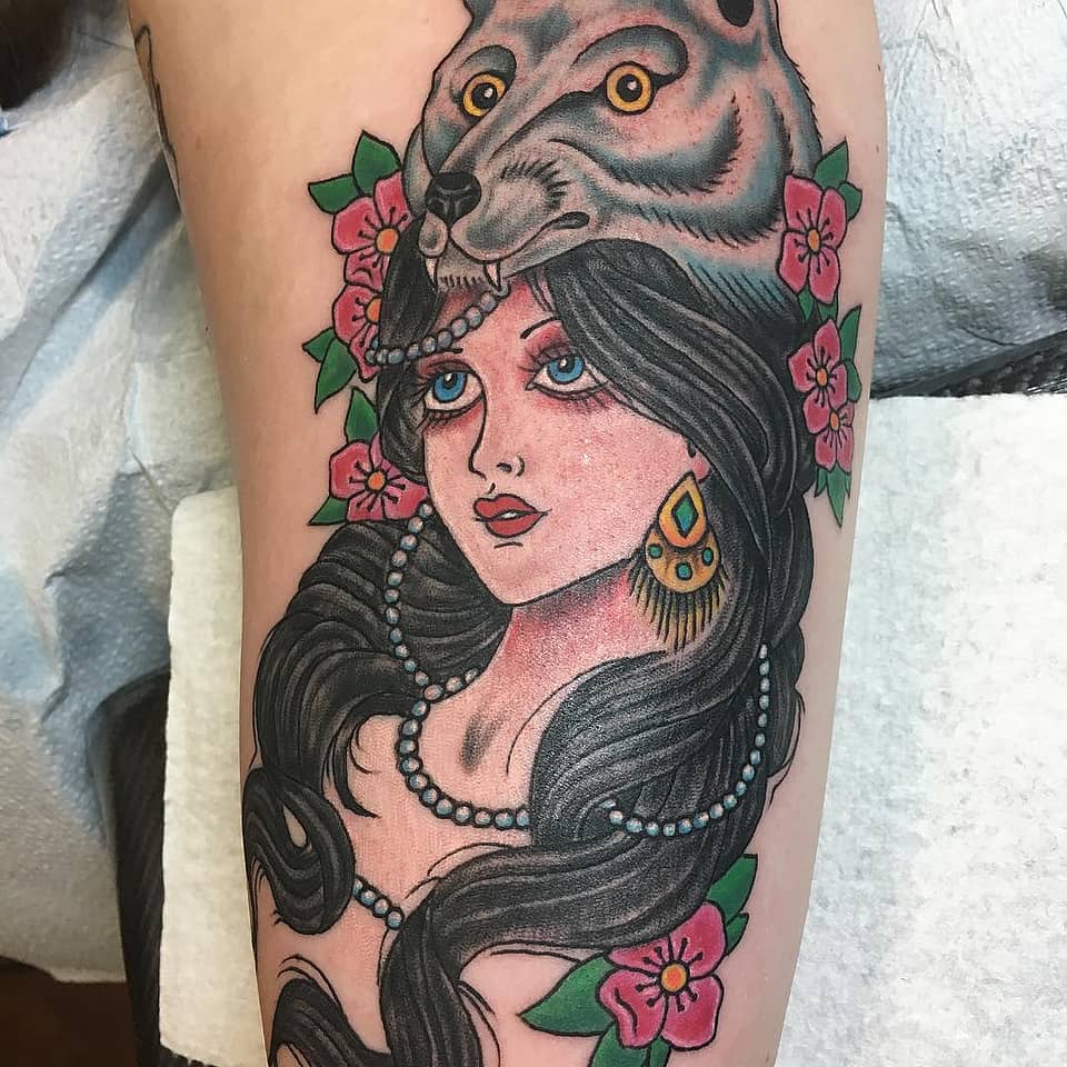 Wolf-Headdress Maiden