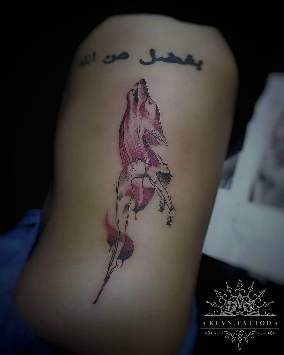 Wolf Spirit and Falling Figure