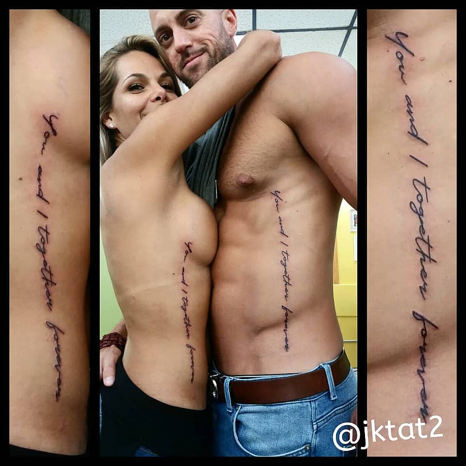 You and I Together Forever - Matching Rib Script