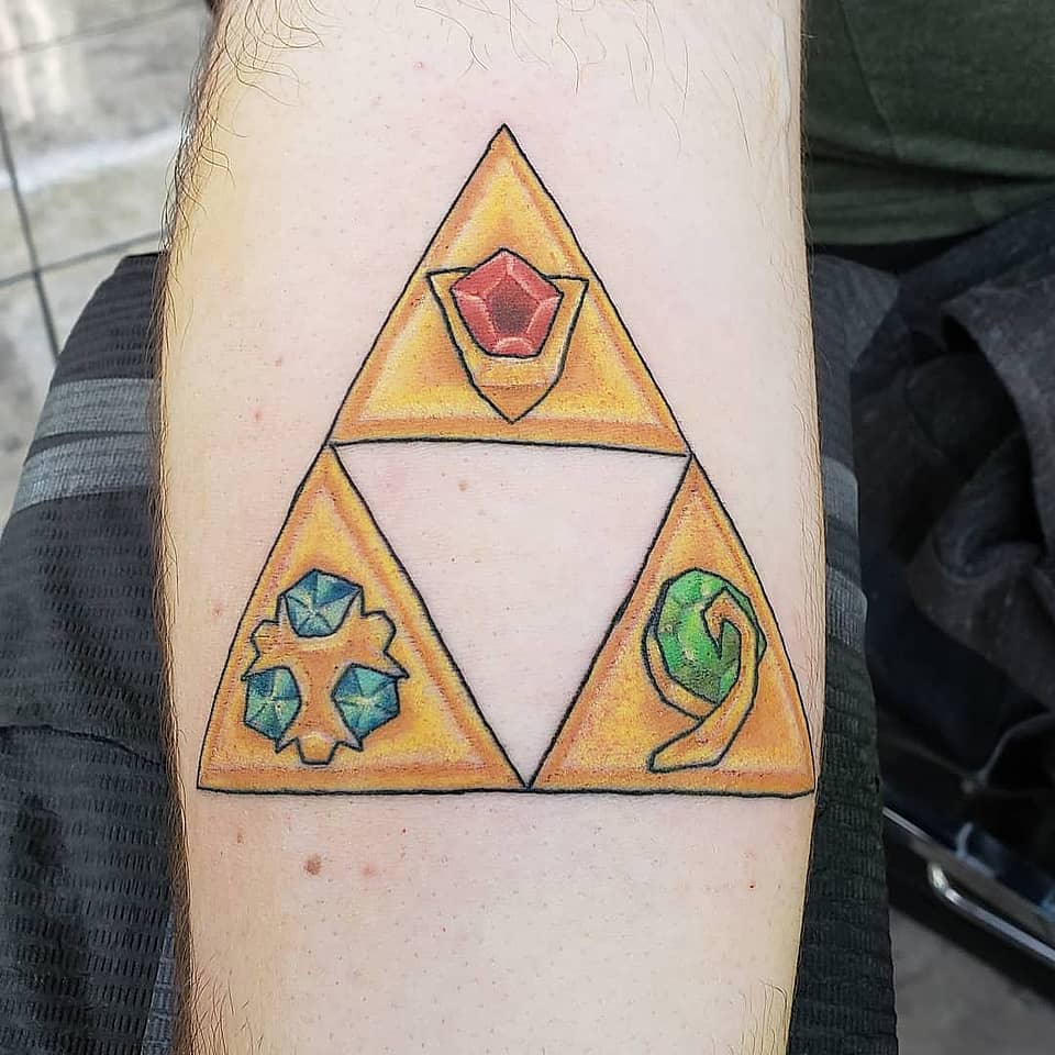 Zelda Triforce with Spiritual Stones