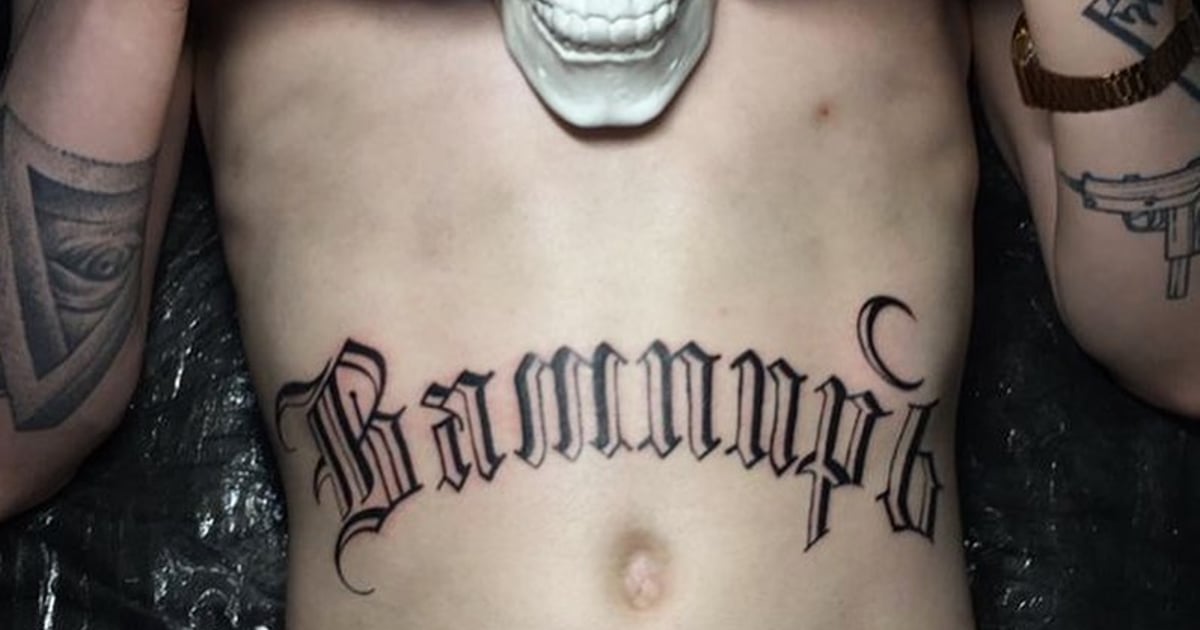 Blackletter Sternum Script - Tattoos.com