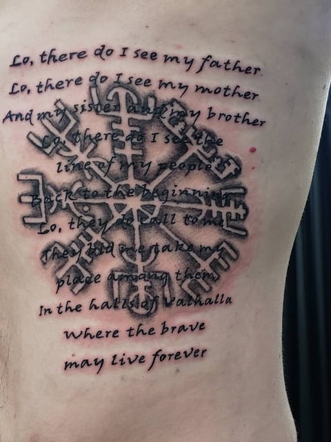 Viking Tattoos on Rib